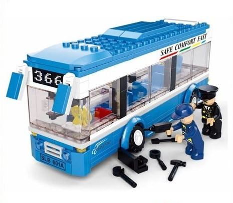 Ônibus urbano bloco de montar - Similar ao Lego