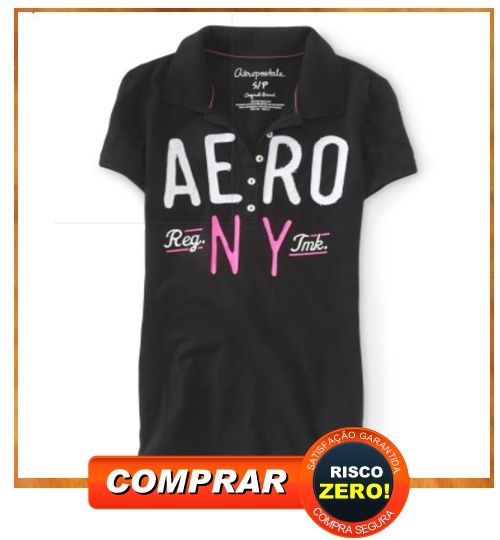 Aero NY Appliqué Jersey Polo