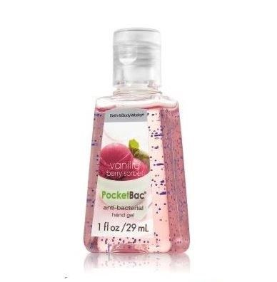 bath and body works vanilla berry sorbet hand sanitizer