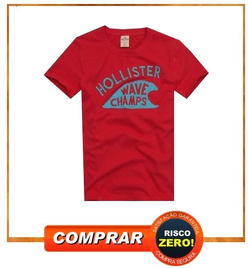 .Hollister Wave Champs  Vermelha