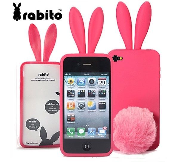 Capa  Coelhinho para Iphone 4/4s -