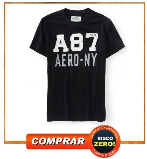 Aerópostale Bordado A 87 - Preta