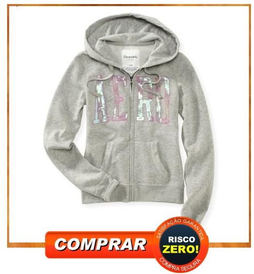 .Aero Sequined Full-Zip Hoodie - Moletom