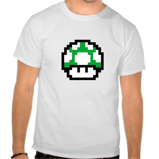 Camisa Cogumelo Mario 8 Bit