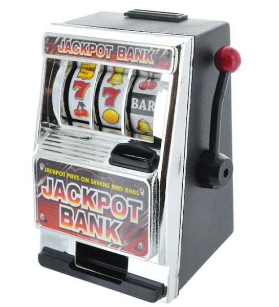 Cofrinho máquina de caça-níqueis - Jackpot Bank