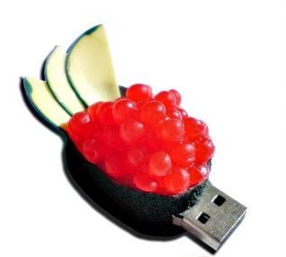 Pen drive Sushi Ovas de peixe - 4GB/USB 2.0 - cód 004P