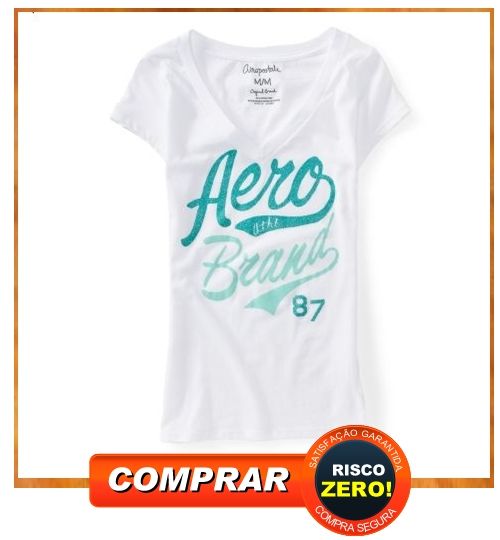 Aero Brand V-Neck Graphic T XL