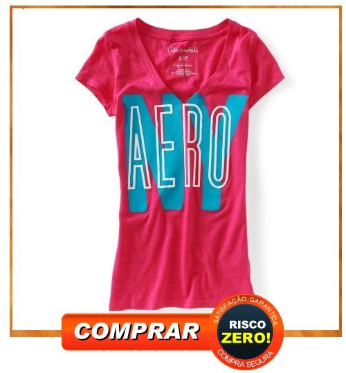 Aero NY Puffy V-Neck Graphic